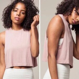 Avocado Cropped Muscle Tank